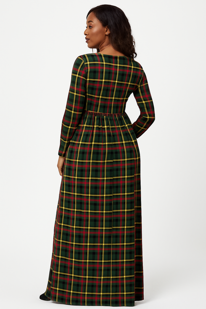 Women's Long Sleeve Loose Plain Maxi Dresses Casual Long Dresses with Pockets