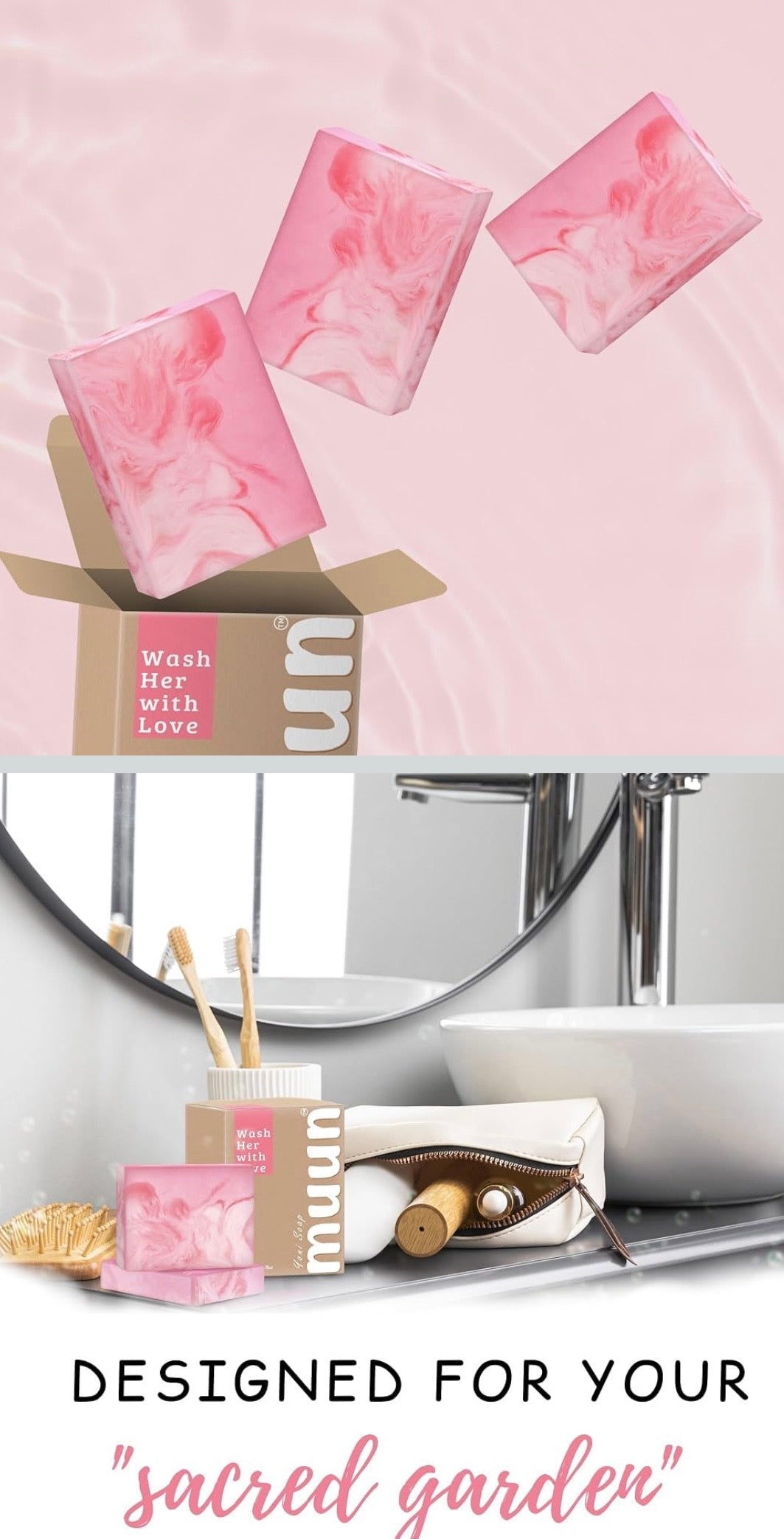 Muun Yoni Feminine Cleansing Soap Bars – 3-Pack (Rose Scent)

Experience gentle, refreshing feminine care with Muun Yoni Soap Bars. Formulated with probiotics and natural ingredients, these moisturizing soap bars are designed to support pH balance, gen