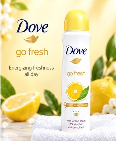 1 Pack Dove Antiperspirant Spray Deodorant For Women 150 Ml Variety Packs