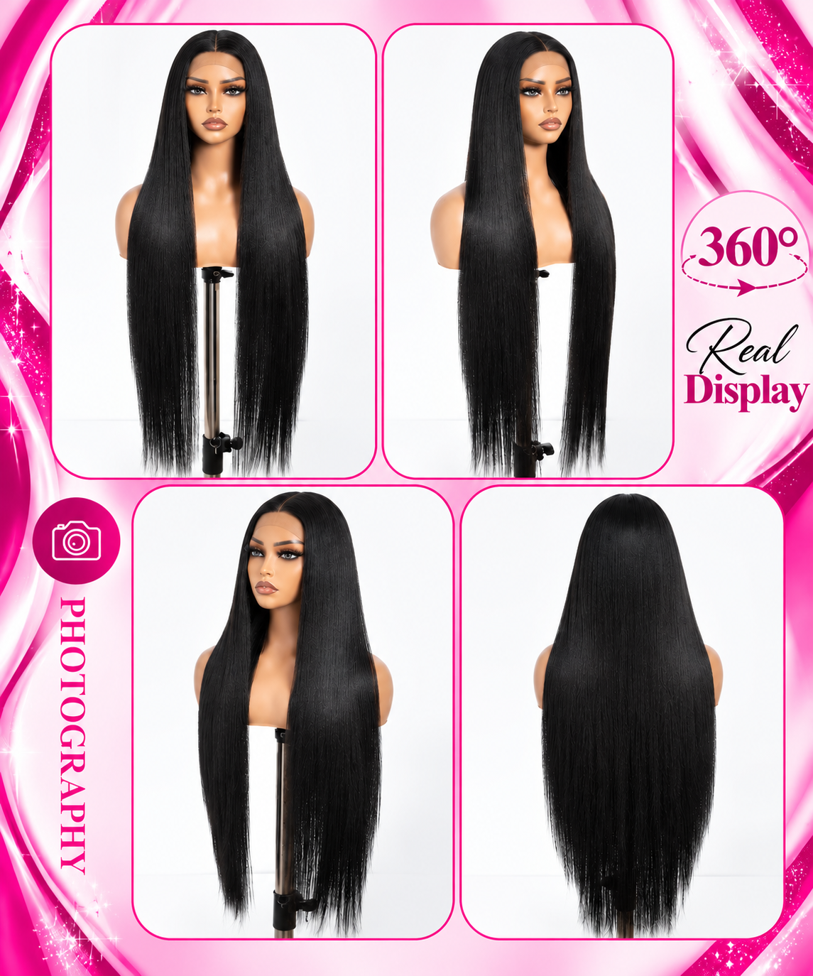 ✨💖 36-Inch Light Yaki Straight Lace Front Wig 💖✨

Step into elegance with this gorgeous 36-inch Light Yaki Straight Wig! Featuring a 13x4x0.5 lace front, sleek middle part, natural-looking hairline, and soft baby hairs. Made with quality synthetic fiber