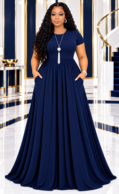 ✨ Effortless Style Meets Everyday Comfort! ✨

Step out looking beautiful and feeling comfortable in our Women’s Short-Sleeve Maxi Dress. Designed with a relaxed, flattering fit and convenient pockets, this casual long dress is perfect for shopping, vacati