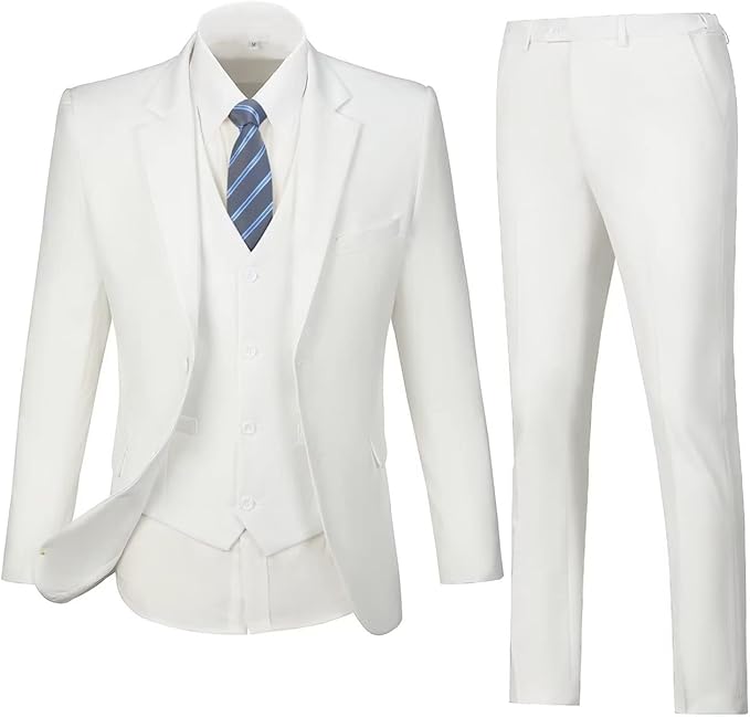 Men's Three-Piece Slim Fit Suit Set