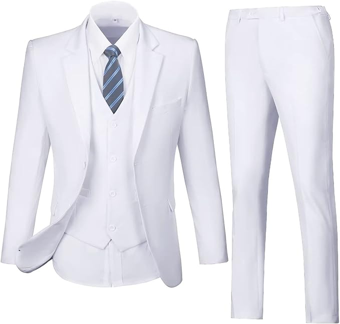 Men's Three-Piece Slim Fit Suit Set