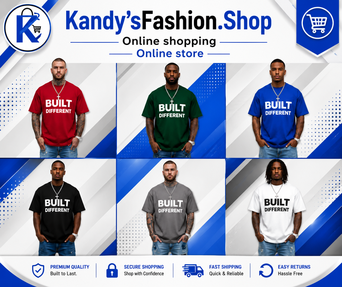 Built Different Graphic Tee, 100% Cotton Men's Streetwear Shirt, Soft Comfortable Casual Top, Summer Outfit, Everyday Wear,