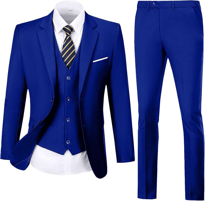 Men's Three-Piece Slim Fit Suit Set