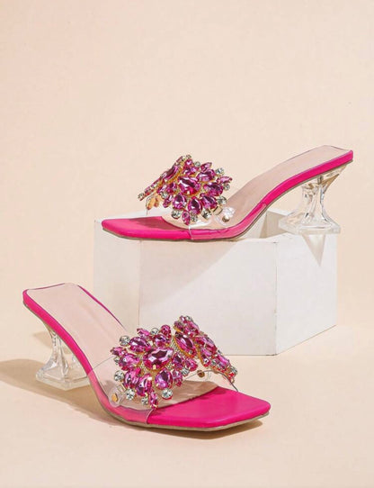 Spring/Summer
Fashionable Rhinestone High
Heel Sandals Valentines ^
*