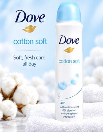 1 Pack Dove Antiperspirant Spray Deodorant For Women 150 Ml Variety Packs