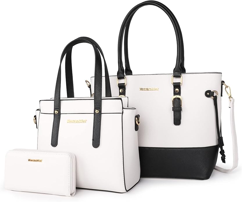 3PCS Purses for Women Tote Bag and Wallet Set Shoulder Satchel Handbags