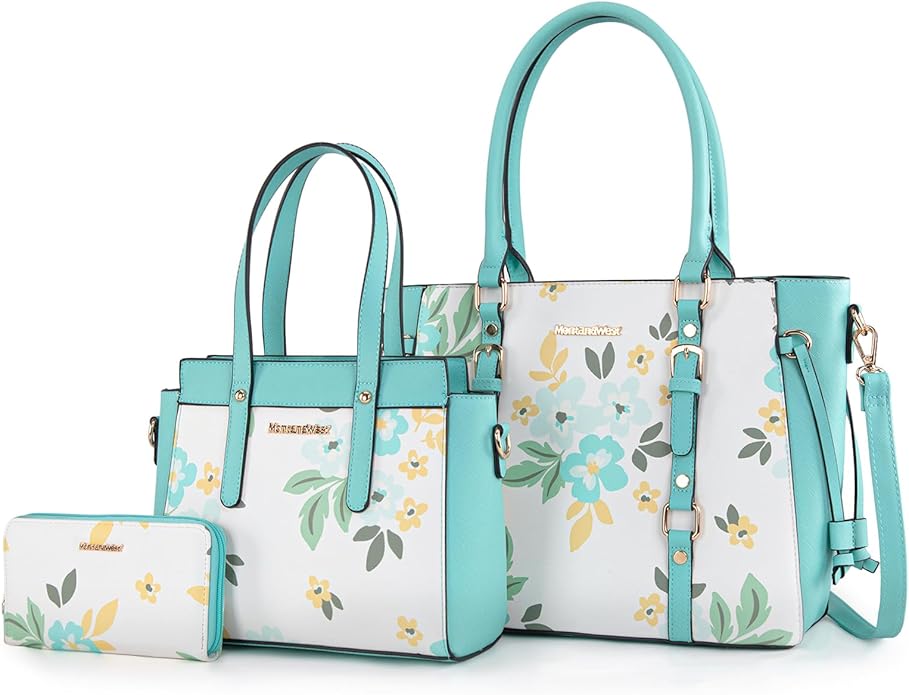3PCS Purses for Women Tote Bag and Wallet Set Shoulder Satchel Handbags