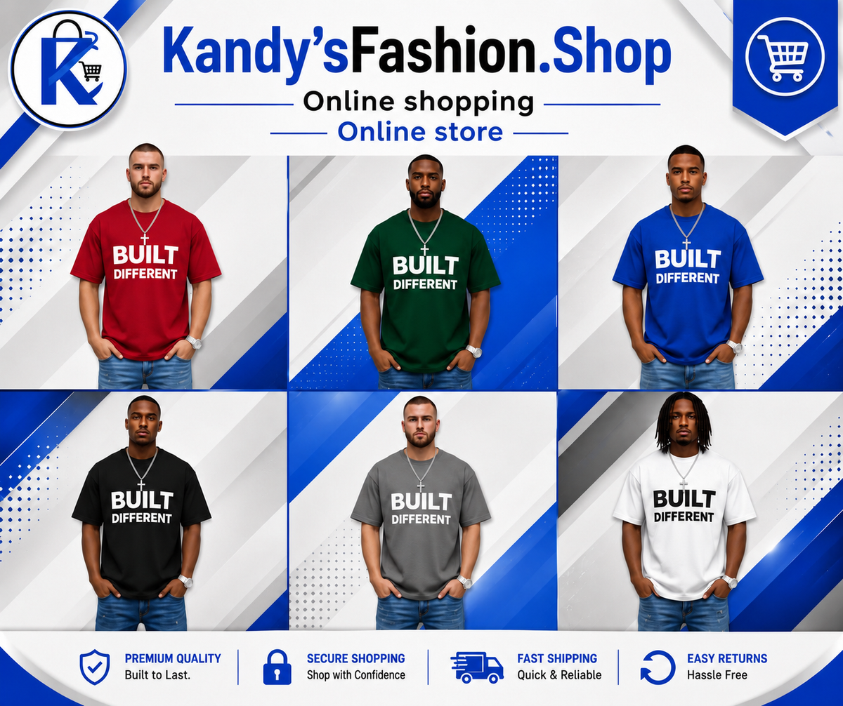 Built Different Graphic Tee, 100% Cotton Men's Streetwear Shirt, Soft Comfortable Casual Top, Summer Outfit, Everyday Wear,
