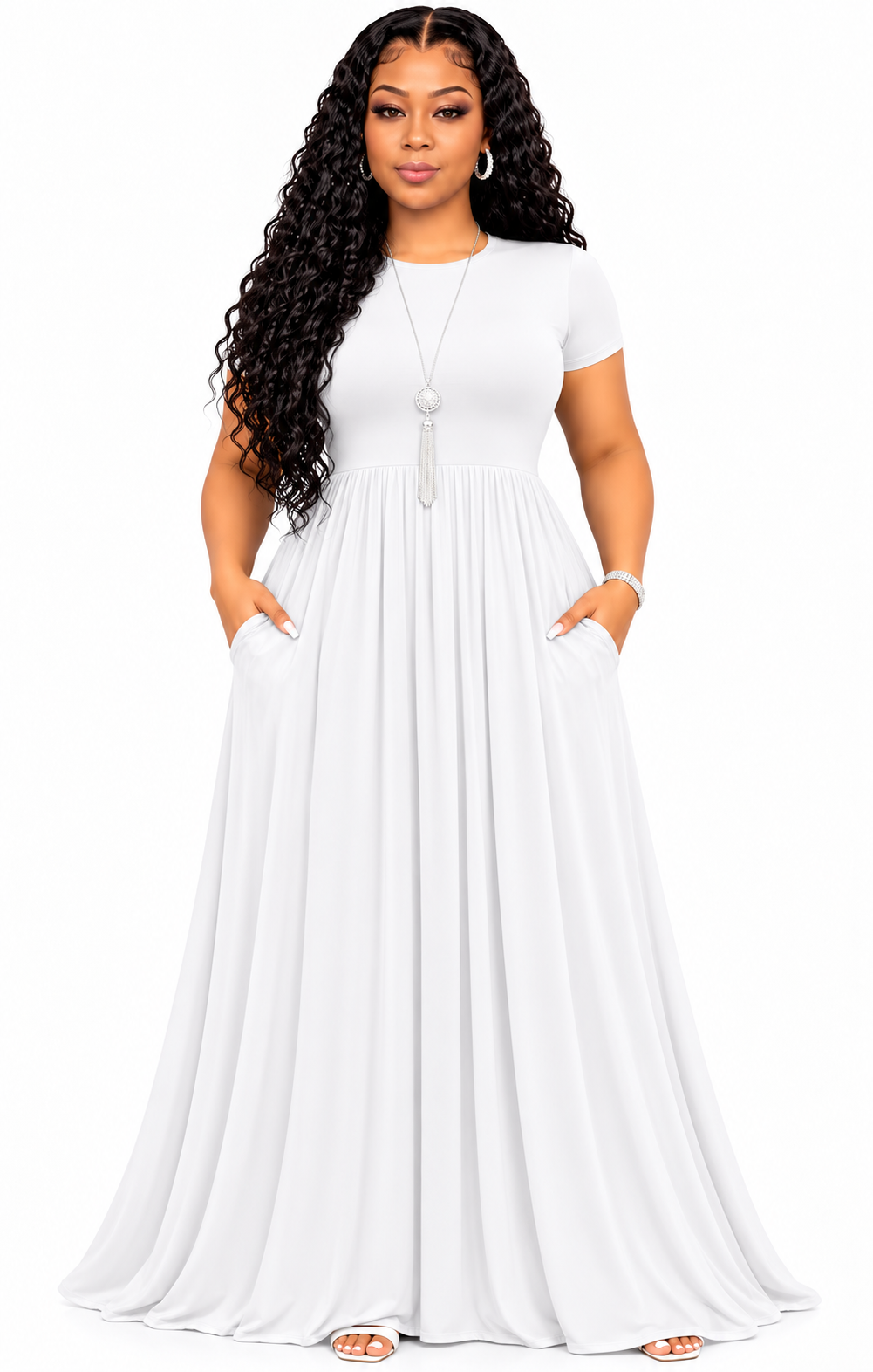 ✨ Effortless Style Meets Everyday Comfort! ✨

Step out looking beautiful and feeling comfortable in our Women’s Short-Sleeve Maxi Dress. Designed with a relaxed, flattering fit and convenient pockets, this casual long dress is perfect for shopping, vacati