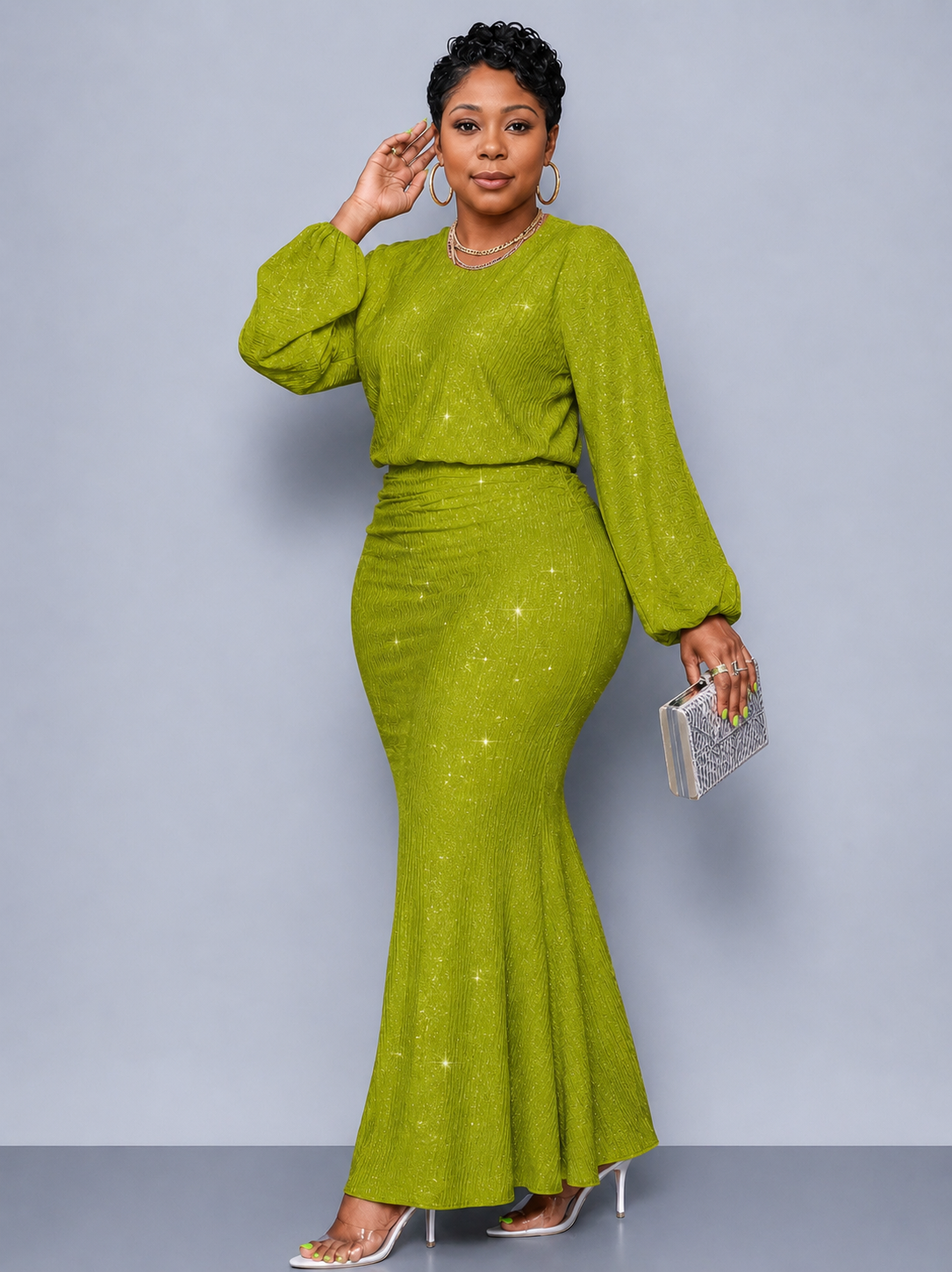 Luxury Pink Mermaid Maxi Dress
Experience timeless elegance with this beautifully crafted bodycon dress. Its flattering fit, premium textured fabric, and flowing mermaid hem create a sophisticated look that transitions effortlessly from daytime elegance t