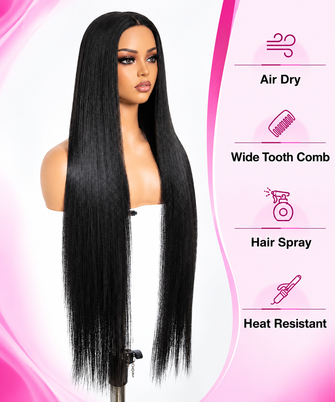 ✨💖 36-Inch Light Yaki Straight Lace Front Wig 💖✨

Step into elegance with this gorgeous 36-inch Light Yaki Straight Wig! Featuring a 13x4x0.5 lace front, sleek middle part, natural-looking hairline, and soft baby hairs. Made with quality synthetic fiber