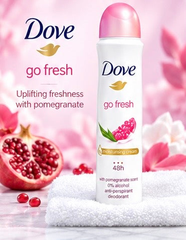 1 Pack Dove Antiperspirant Spray Deodorant For Women 150 Ml Variety Packs