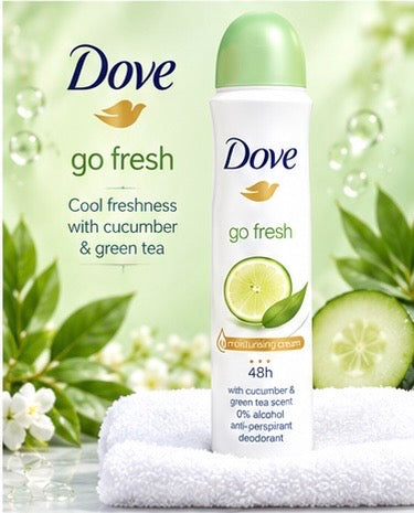 1 Pack Dove Antiperspirant Spray Deodorant For Women 150 Ml Variety Packs