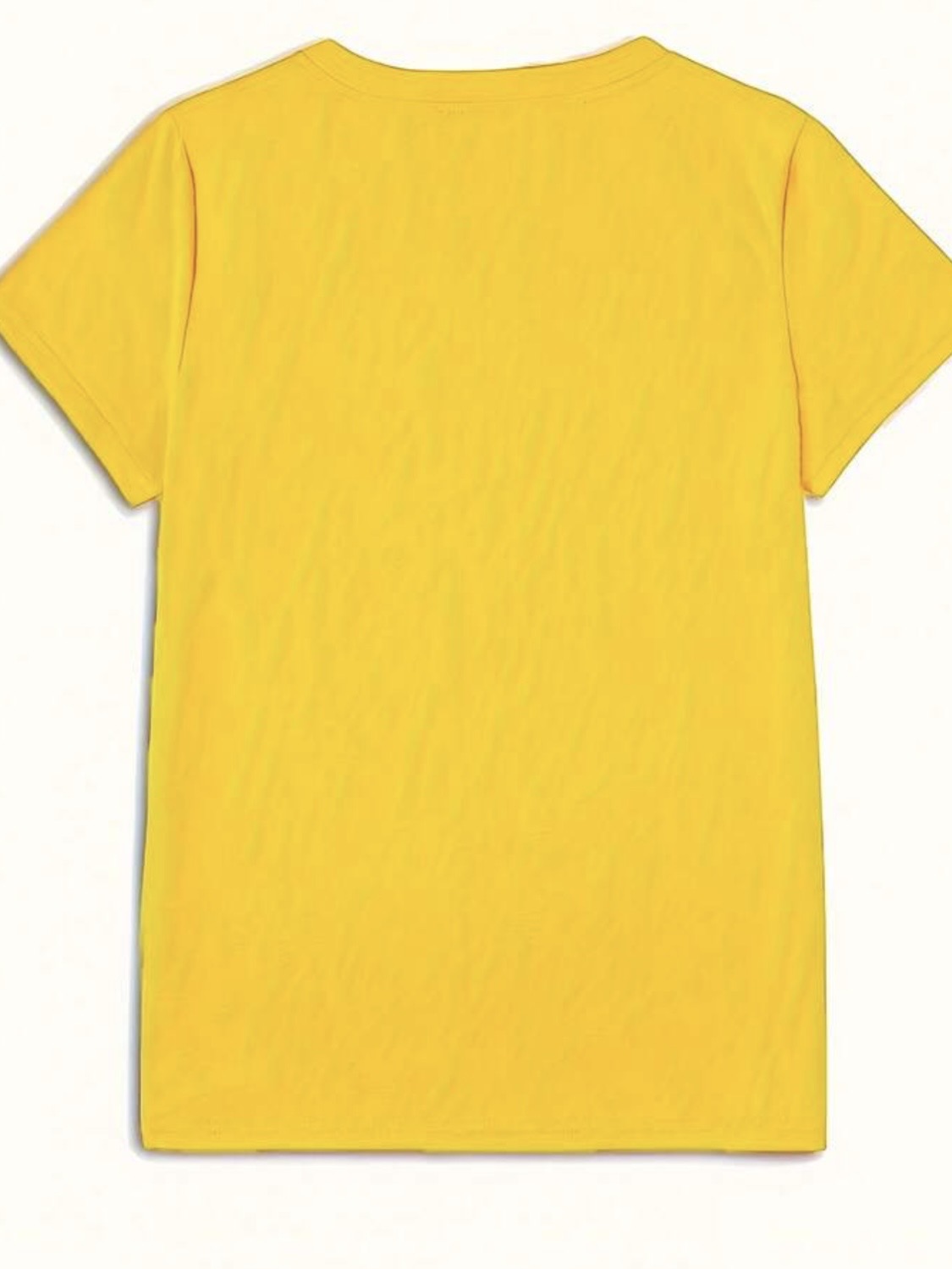 Letter And Portrait Pattern Printing T -Shirt, Casual Short -Sleeved Round Neck Top, Women's T- Shirts