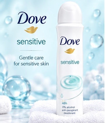 1 Pack Dove Antiperspirant Spray Deodorant For Women 150 Ml Variety Packs