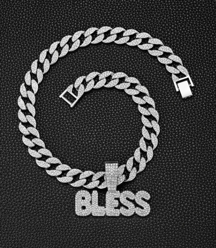 Gold and Silver BLESS Chain for Men and Women