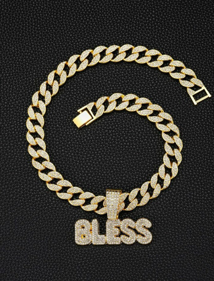 Gold and Silver BLESS Chain for Men and Women