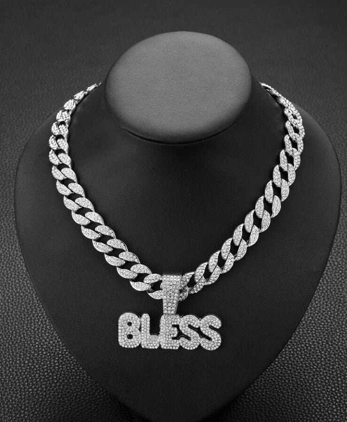 Gold and Silver BLESS Chain for Men and Women