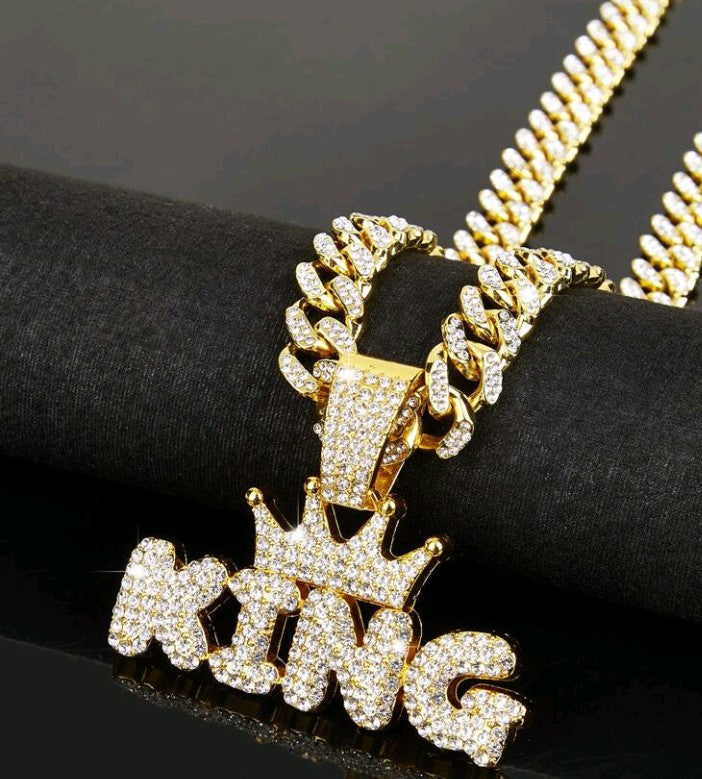 King Gold and Silver Hip-Hop Necklace