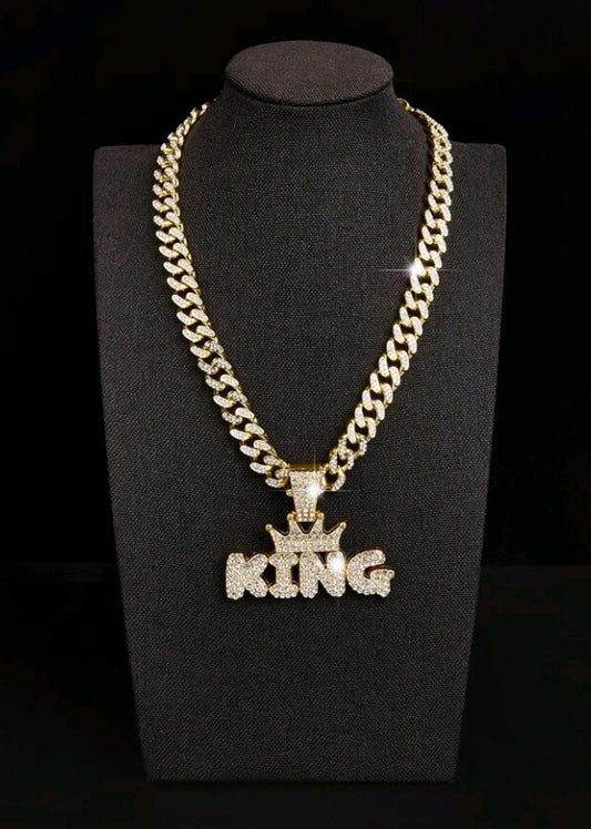 King Gold and Silver Hip-Hop Necklace