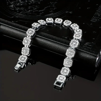 1pc Iced Out Shiny Rhinestone Bracelet